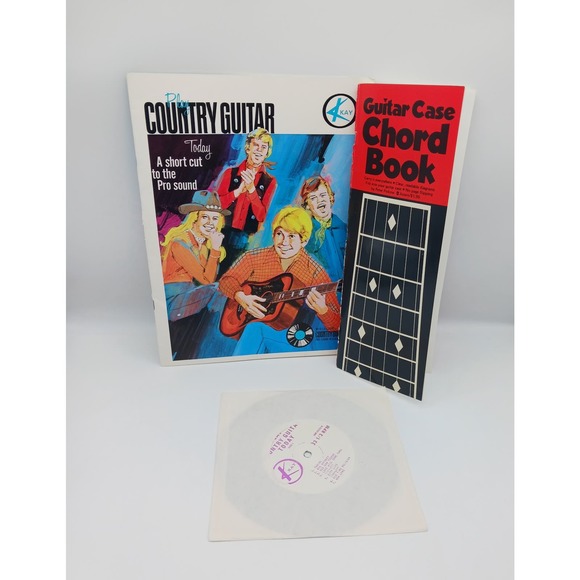 Vintage Kay Play Country Guitar Today w/ 33 Guitar Case Chord Book Learn to Play - Picture 14 of 14
